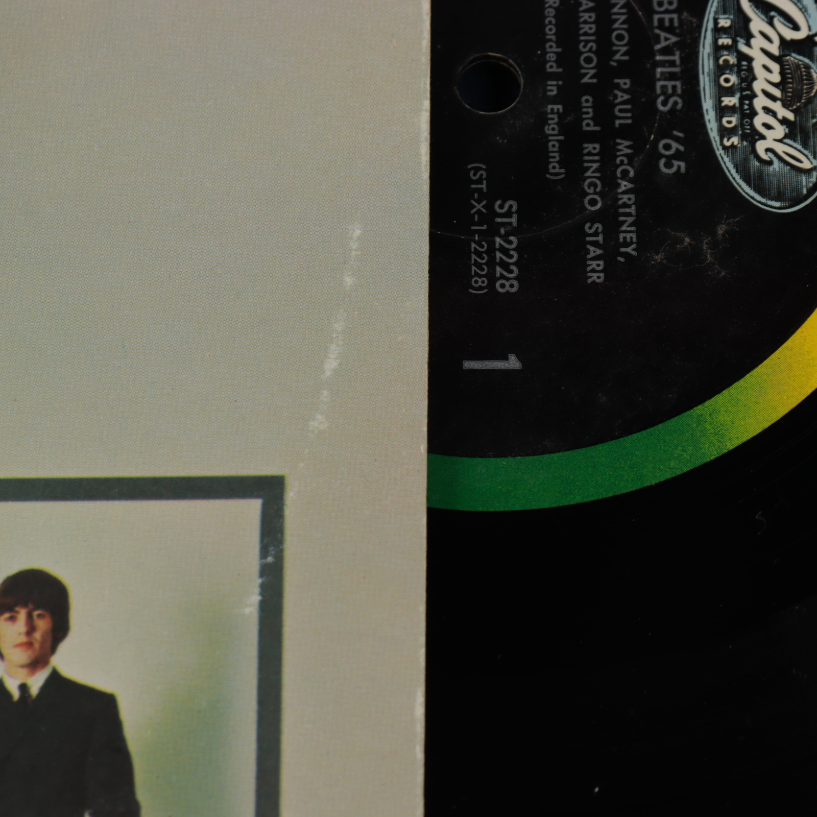 The Beatles "Beatles '65" 22x18 Custom Framed Original Vintage LP Vinyl Record Album Display (See Description) at PristineAuction.com The Beatles "Beatles '65" 22x18 Custom Framed Original Vintage LP Vinyl Record Album Display (See Description) at PristineAuction.com