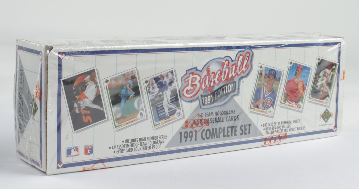 1991 Upper Deck Baseball Card Box Complete Set with (800) Baseball Cards at PristineAuction.com 1991 Upper Deck Baseball Card Box Complete Set with (800) Baseball Cards at PristineAuction.com