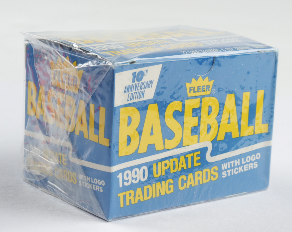 1990 Fleer Baseball Update Card Box with (132) Cards Pristine Auction