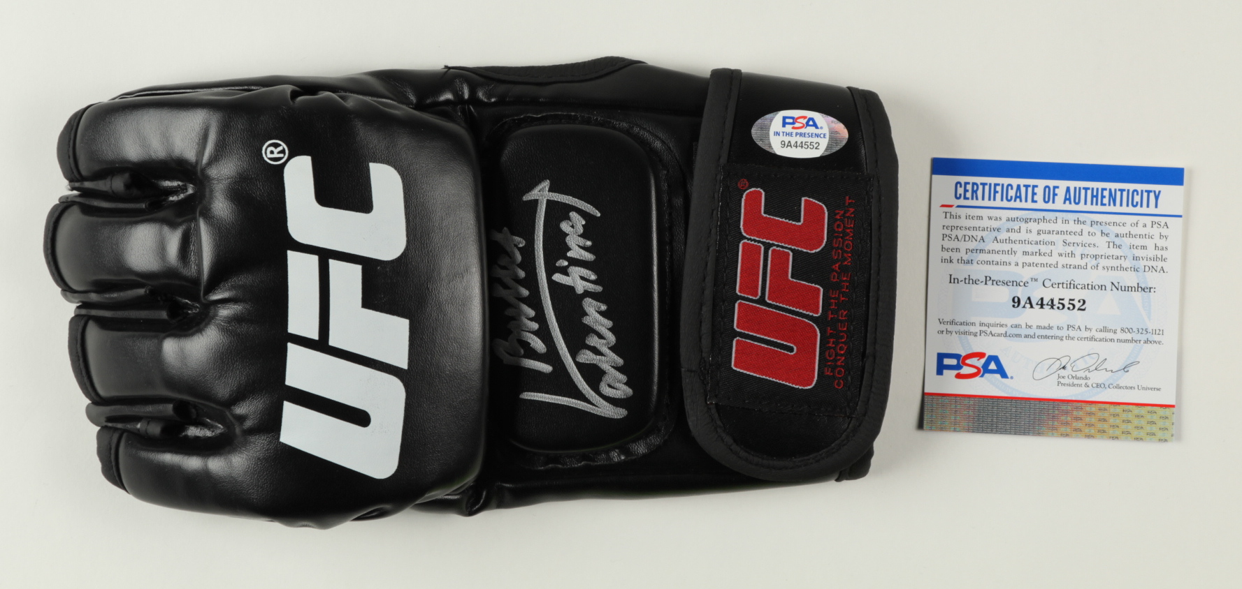 "Bullet" Valentina Shevchenko Signed UFC Glove Inscribed "Bullet" (PSA COA) at PristineAuction.com "Bullet" Valentina Shevchenko Signed UFC Glove Inscribed "Bullet" (PSA COA) at PristineAuction.com