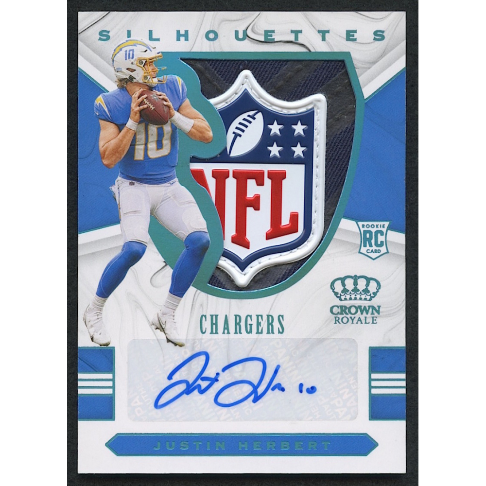 Justin Herbert 2020 Chronicles Crown Royale Silhouettes RC NFL Shield  Autograph 1/1 | Pristine Auction