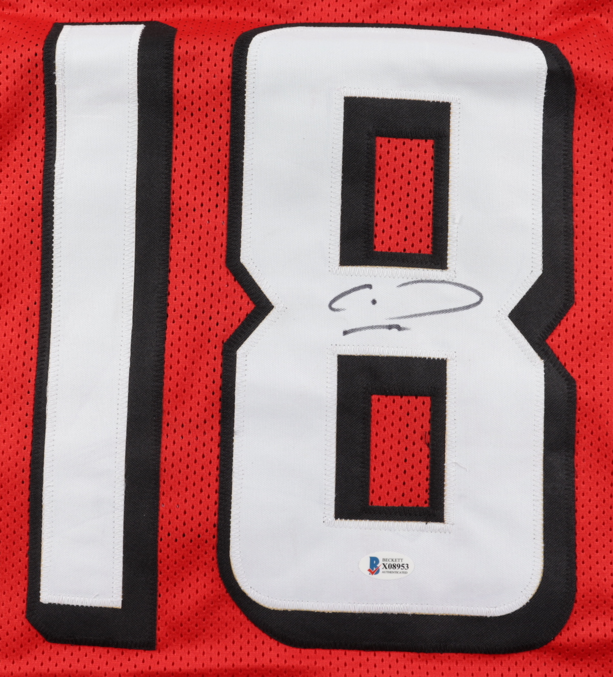 Calvin Ridley Signed Jersey (Beckett) at PristineAuction.com Calvin Ridley Signed Jersey (Beckett) at PristineAuction.com
