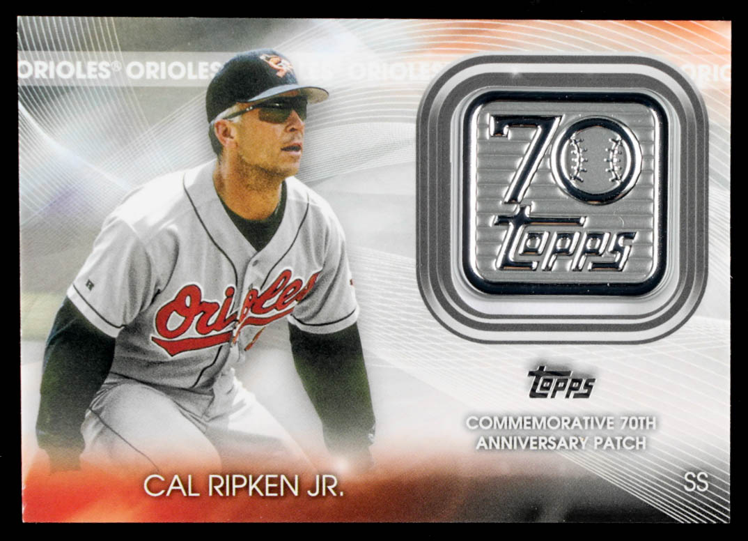 Cal Ripken Jr. 2021 Topps 70th Anniversary Commemorative Logo Patches ...