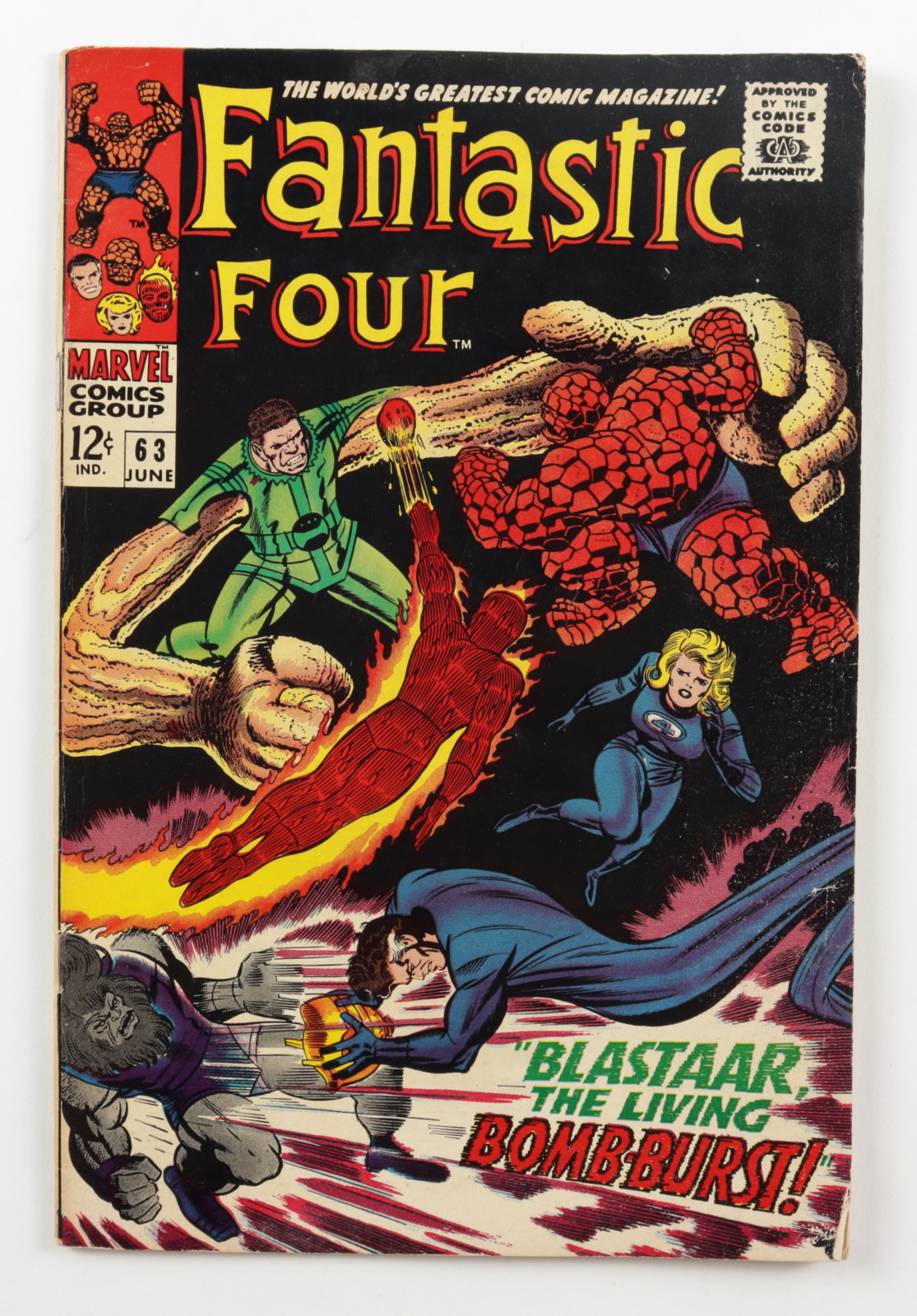 1967 "Fantastic Four" Issue #63 Marvel Comic Book (See Description) at PristineAuction.com 1967 "Fantastic Four" Issue #63 Marvel Comic Book (See Description) at PristineAuction.com
