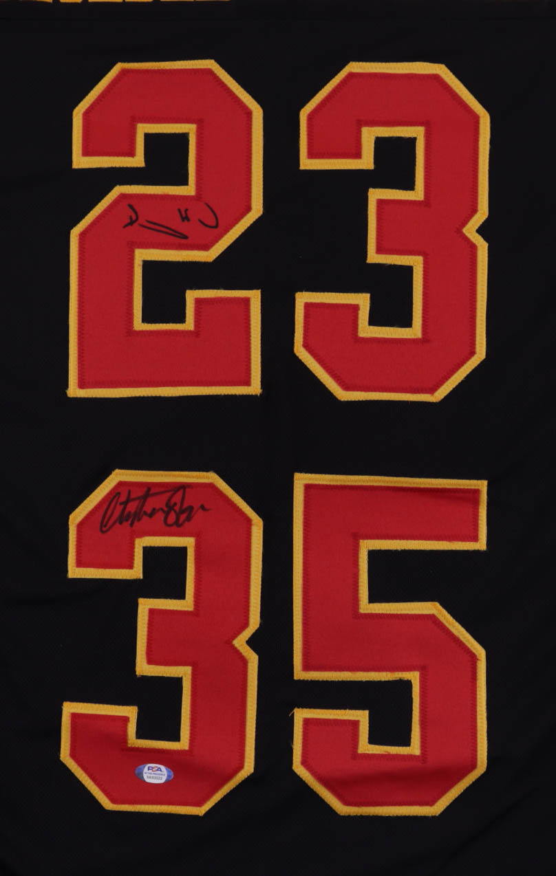 Christian Okoye & Barry Word Signed Jersey (PSA COA) at PristineAuction.com Christian Okoye & Barry Word Signed Jersey (PSA COA) at PristineAuction.com