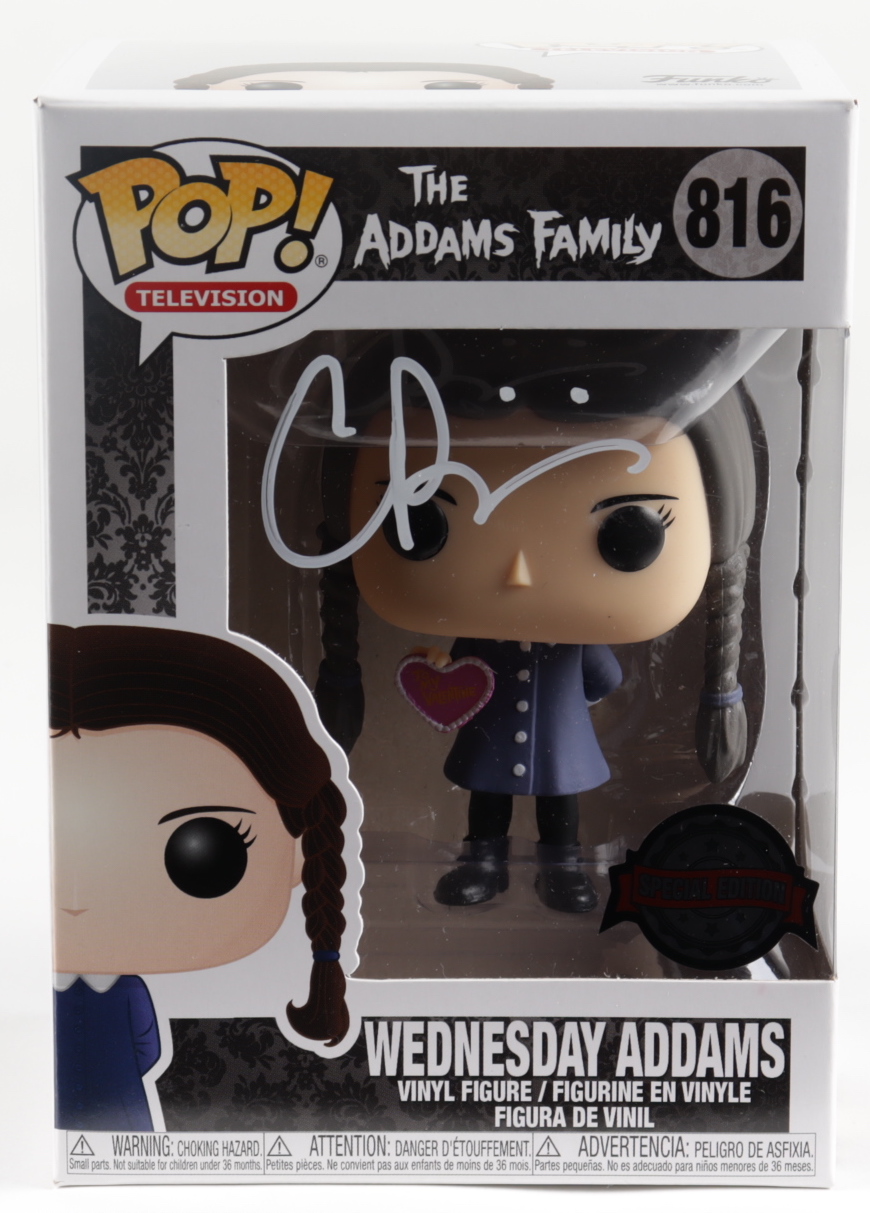 Christina Ricci Signed "The Addams Family" #816 Wednesday Addams Funko Pop! Vinyl Figure (JSA COA) at PristineAuction.com Christina Ricci Signed "The Addams Family" #816 Wednesday Addams Funko Pop! Vinyl Figure (JSA COA) at PristineAuction.com