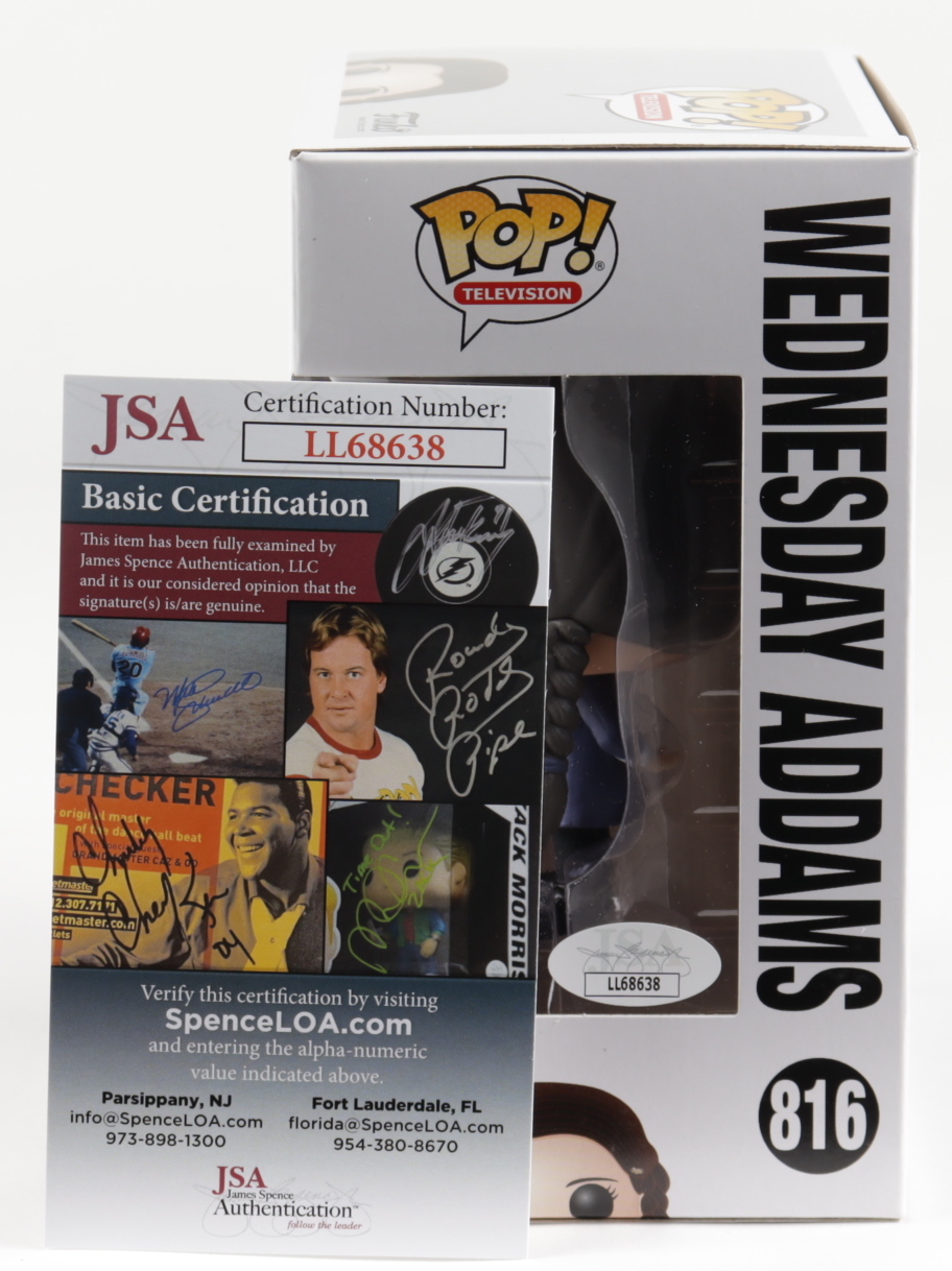 Christina Ricci Signed "The Addams Family" #816 Wednesday Addams Funko Pop! Vinyl Figure (JSA COA) at PristineAuction.com Christina Ricci Signed "The Addams Family" #816 Wednesday Addams Funko Pop! Vinyl Figure (JSA COA) at PristineAuction.com