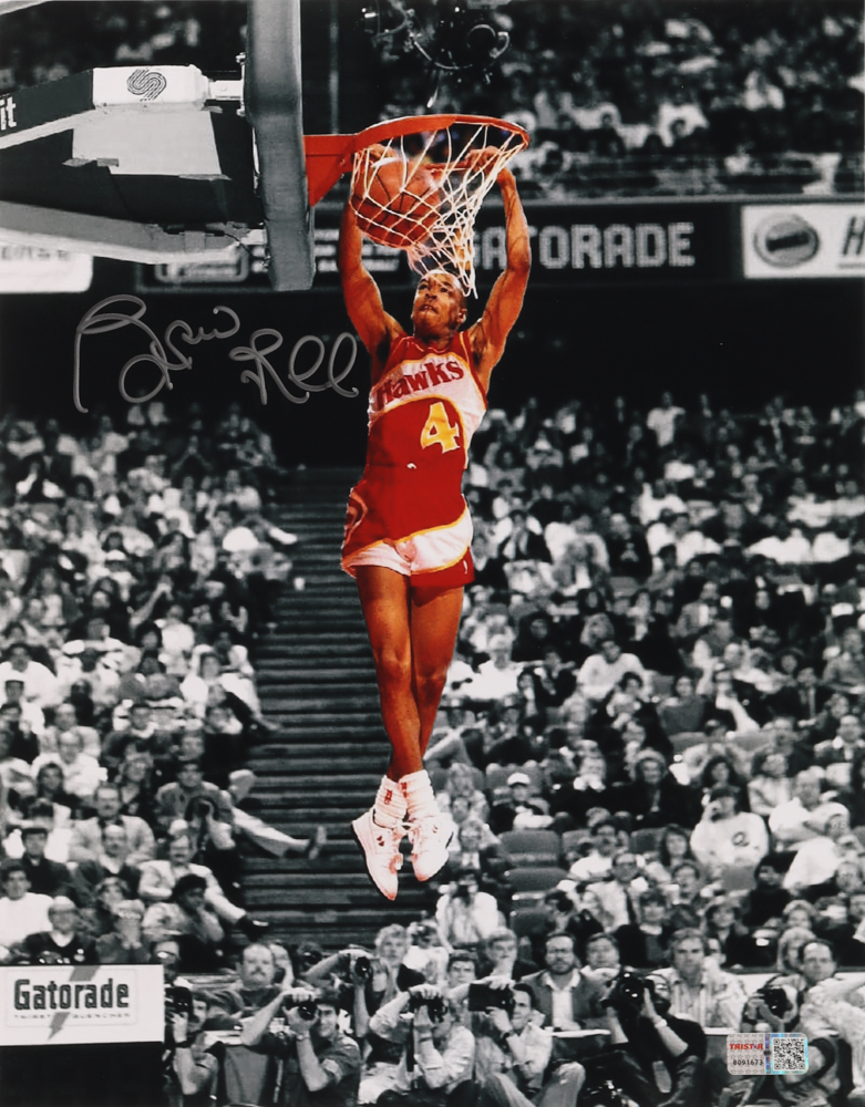 Spud Webb Signed Hawks 11x14 Photo (TriStar Hologram) at PristineAuction.com Spud Webb Signed Hawks 11x14 Photo (TriStar Hologram) at PristineAuction.com