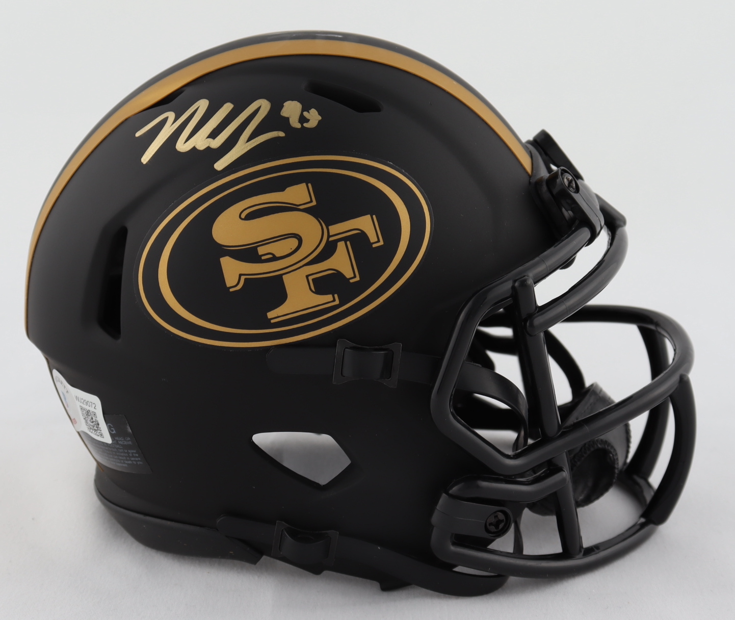 Nick Bosa Signed 49ers Eclipse Alternate Speed Mini Helmet (Beckett) at PristineAuction.com Nick Bosa Signed 49ers Eclipse Alternate Speed Mini Helmet (Beckett) at PristineAuction.com