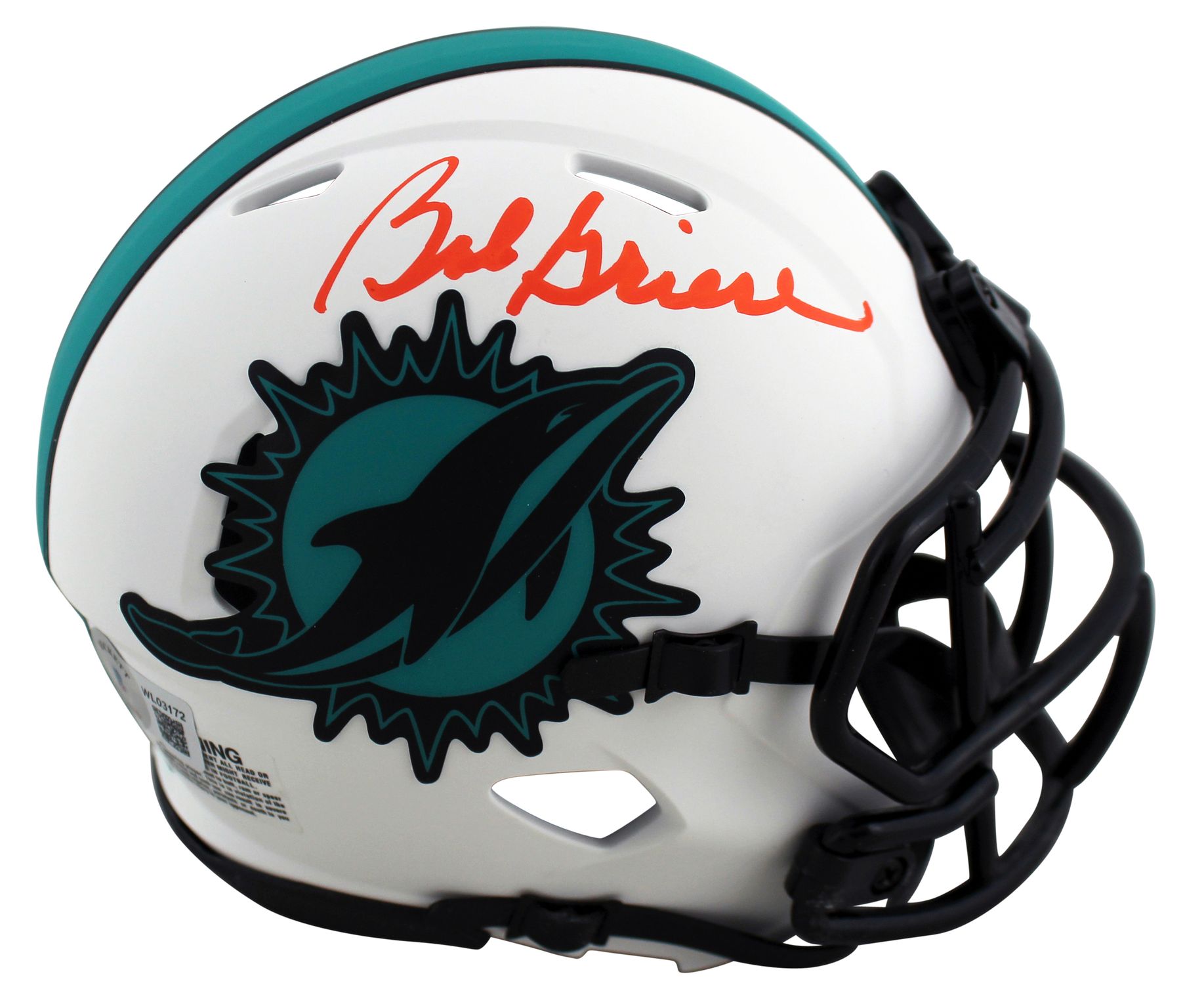 Bob Griese Signed Dolphins Lunar Eclipse Alternate Speed Mini Helmet (Beckett) at PristineAuction.com Bob Griese Signed Dolphins Lunar Eclipse Alternate Speed Mini Helmet (Beckett) at PristineAuction.com