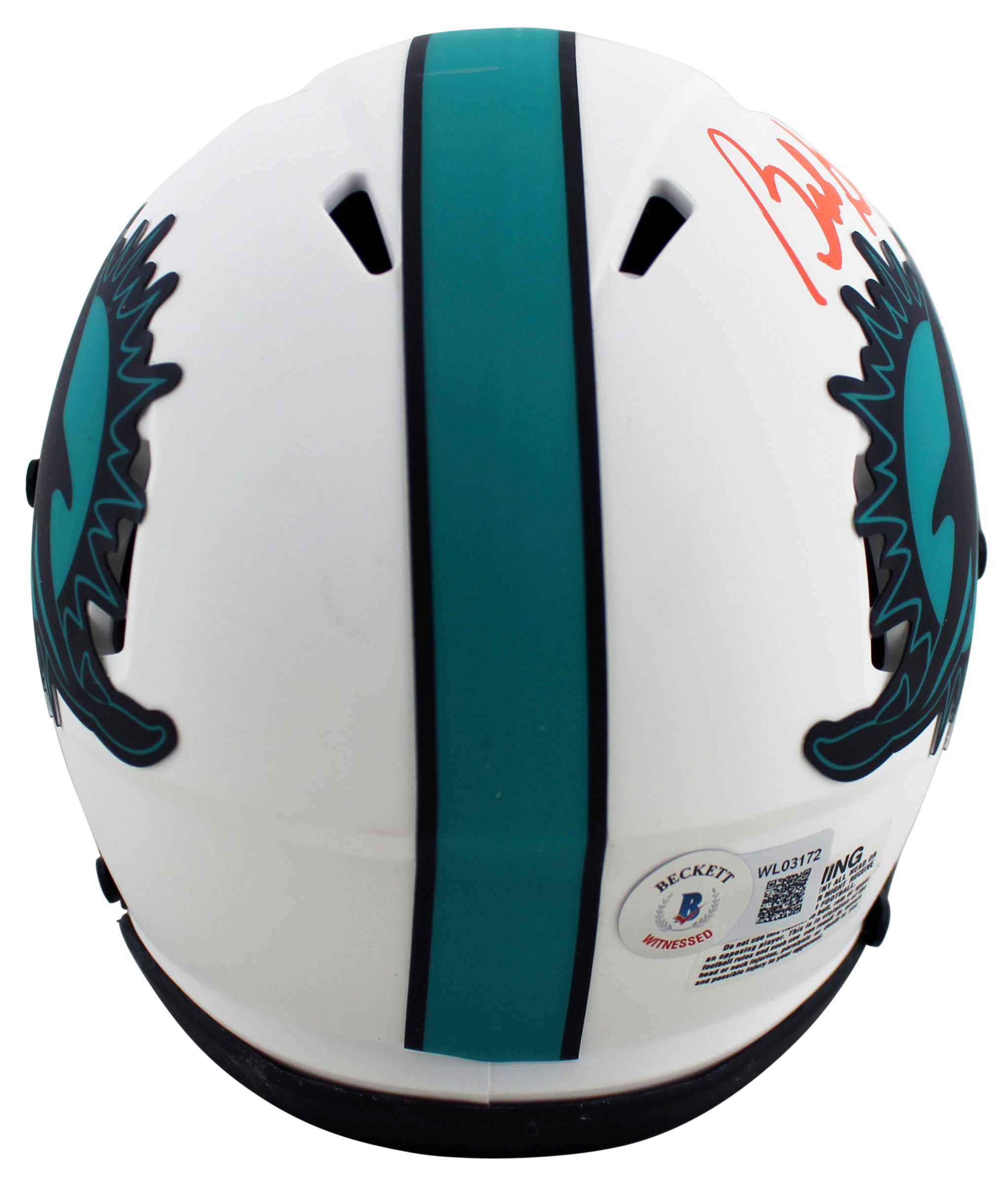 Bob Griese Signed Dolphins Lunar Eclipse Alternate Speed Mini Helmet (Beckett) at PristineAuction.com Bob Griese Signed Dolphins Lunar Eclipse Alternate Speed Mini Helmet (Beckett) at PristineAuction.com