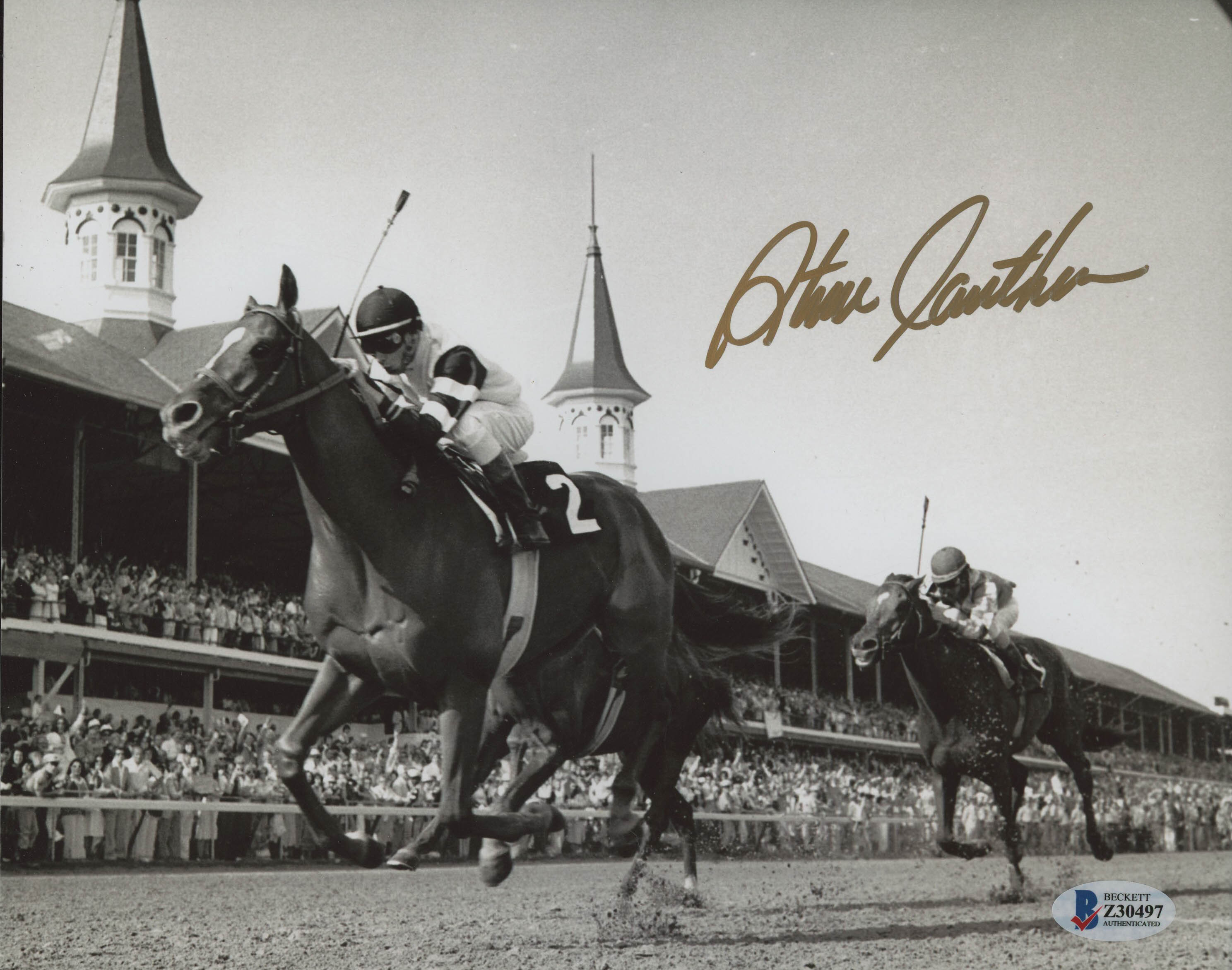 Steve Cauthen Signed 8x10 Photo (Beckett COA) at PristineAuction.com Steve Cauthen Signed 8x10 Photo (Beckett COA) at PristineAuction.com