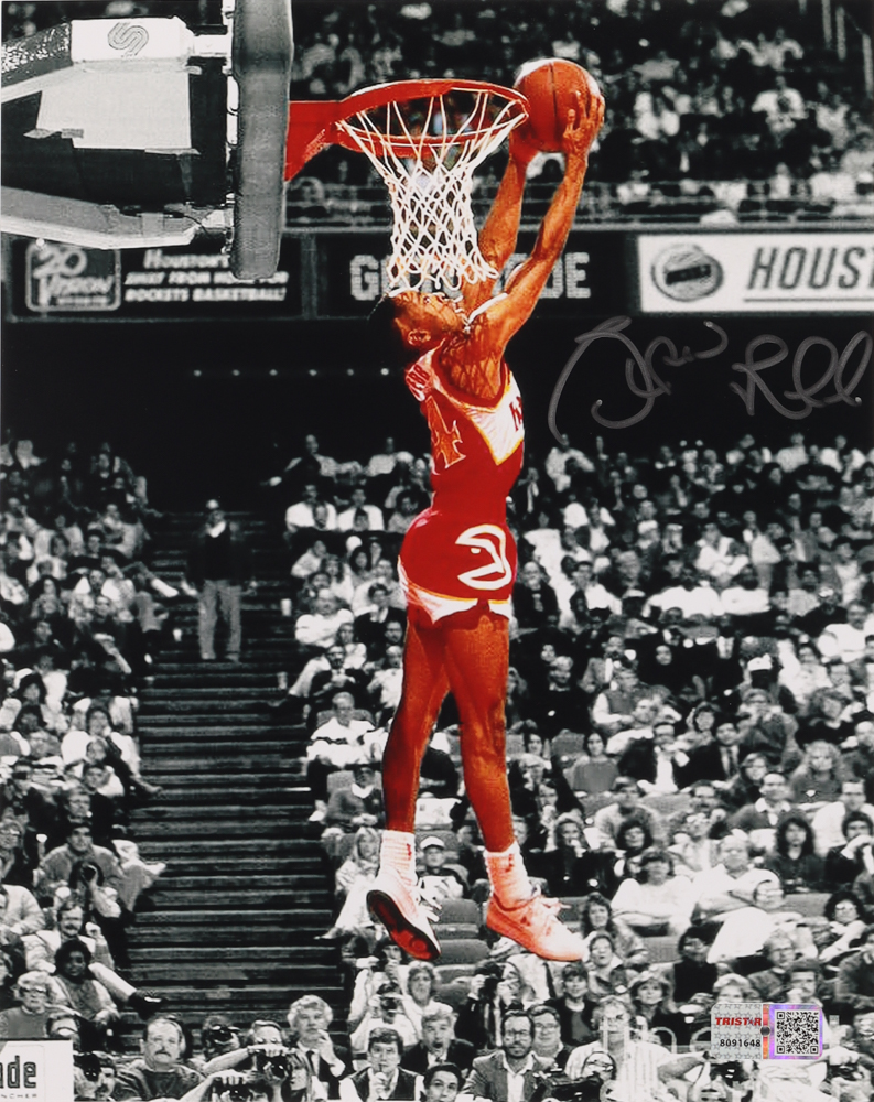 Spud Webb Signed Hawks 8x10 Photo (TriStar Hologram) at PristineAuction.com Spud Webb Signed Hawks 8x10 Photo (TriStar Hologram) at PristineAuction.com