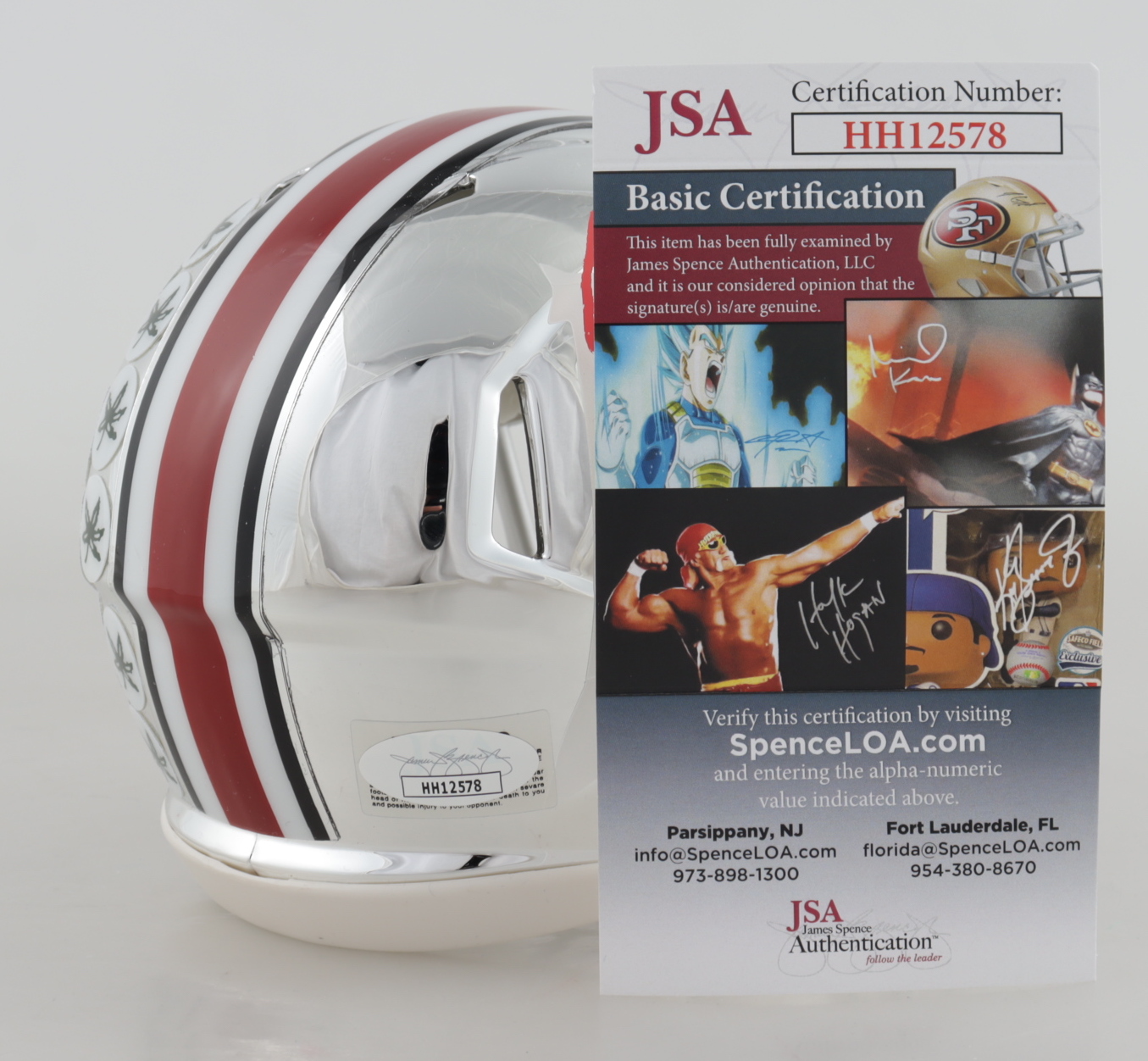 Justin Fields Signed Ohio State Buckeyes Chrome Speed Mini Helmet (JSA COA) at PristineAuction.com Justin Fields Signed Ohio State Buckeyes Chrome Speed Mini Helmet (JSA COA) at PristineAuction.com