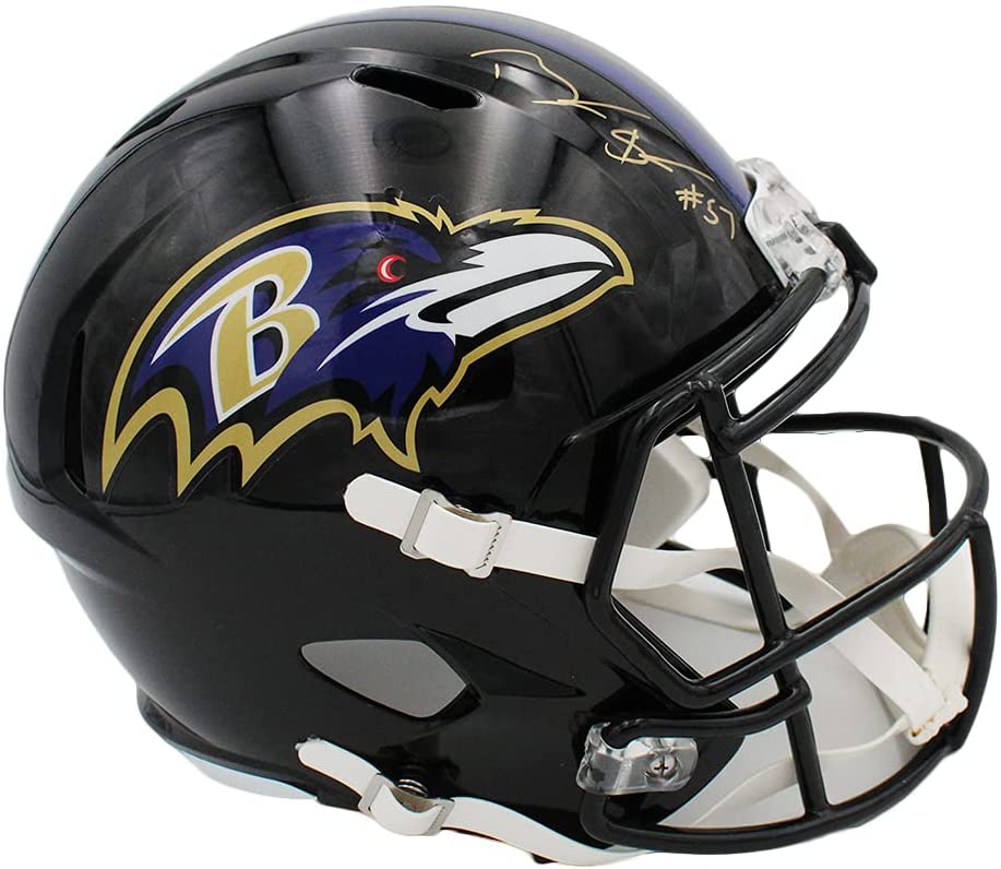 Bart Scott Signed Ravens Full-Size Speed Helmet (Radtke) at PristineAuction.com Bart Scott Signed Ravens Full-Size Speed Helmet (Radtke) at PristineAuction.com