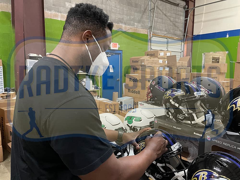 Bart Scott Signed Ravens Full-Size Speed Helmet (Radtke) at PristineAuction.com Bart Scott Signed Ravens Full-Size Speed Helmet (Radtke) at PristineAuction.com