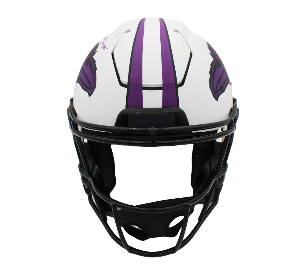 Jamal Lewis Signed Ravens Full-Size Authentic On-Field Lunar Eclipse Alternate Speed-Flex Helmet Inscribed "2000yd Rusher" & "SBXXXV Champs!" (Radtke) at PristineAuction.com Jamal Lewis Signed Ravens Full-Size Authentic On-Field Lunar Eclipse Alternate Speed-Flex Helmet Inscribed "2000yd Rusher" & "SBXXXV Champs!" (Radtke) at PristineAuction.com