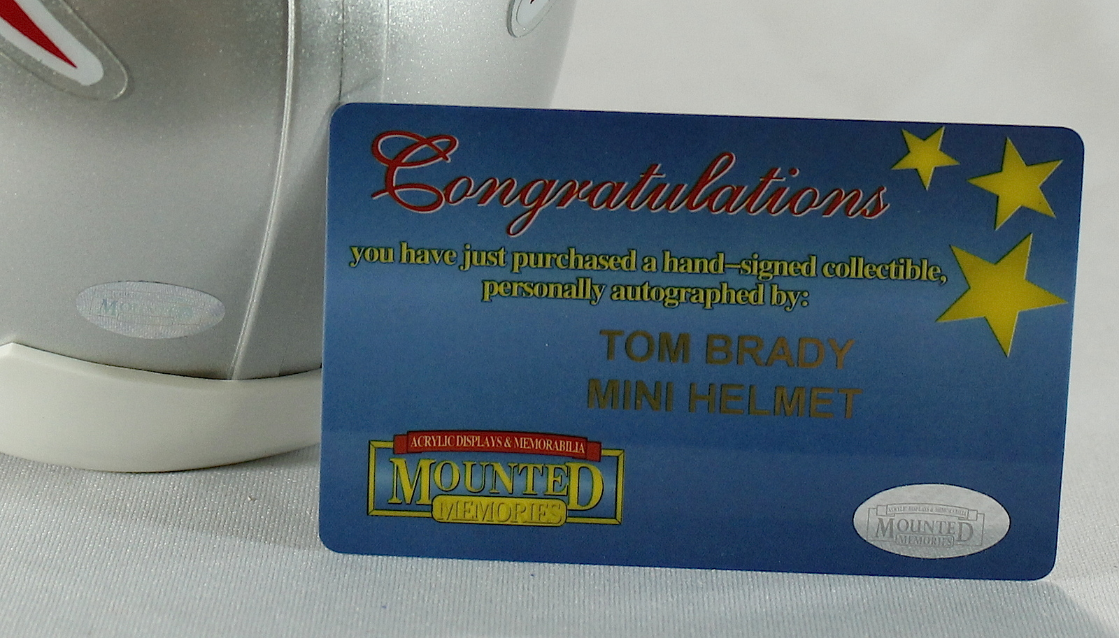 Tom Brady Signed Patriots Mini-Helmet (Mounted Memories COA) at PristineAuction.com Tom Brady Signed Patriots Mini-Helmet (Mounted Memories COA) at PristineAuction.com