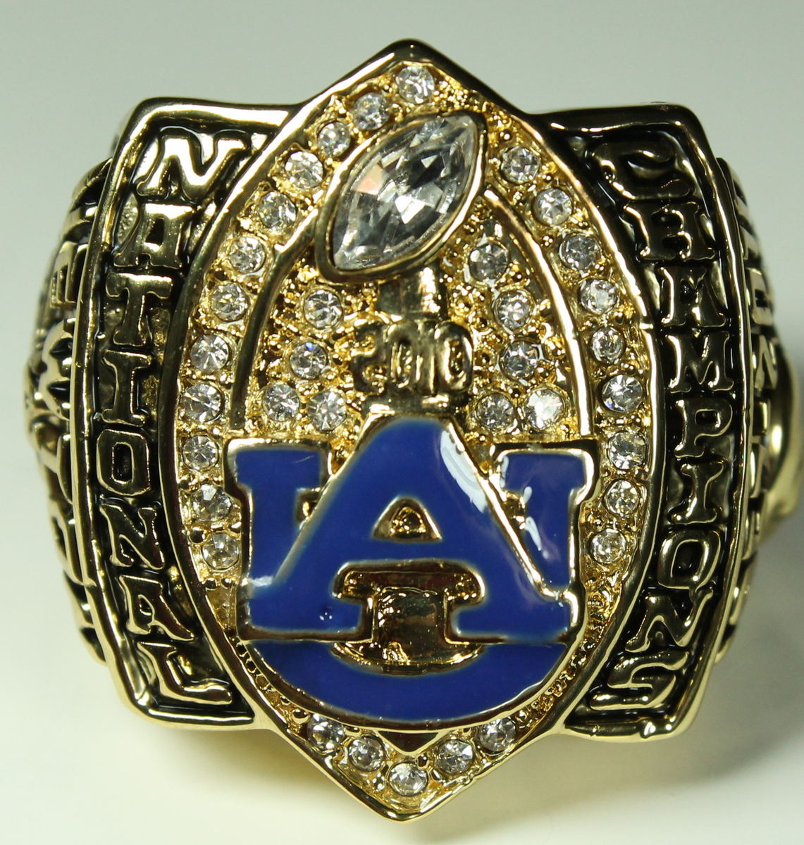 Cam Newton Auburn High Quality Replica 2010 National Championship Ring with Cherry Wood Display Box at PristineAuction.com Cam Newton Auburn High Quality Replica 2010 National Championship Ring with Cherry Wood Display Box at PristineAuction.com