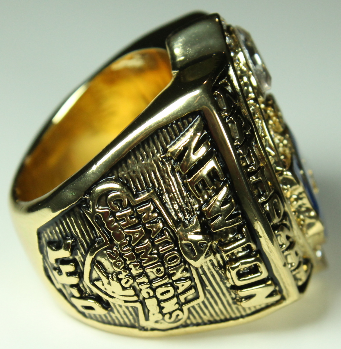 Cam Newton Auburn High Quality Replica 2010 National Championship Ring with Cherry Wood Display Box at PristineAuction.com Cam Newton Auburn High Quality Replica 2010 National Championship Ring with Cherry Wood Display Box at PristineAuction.com