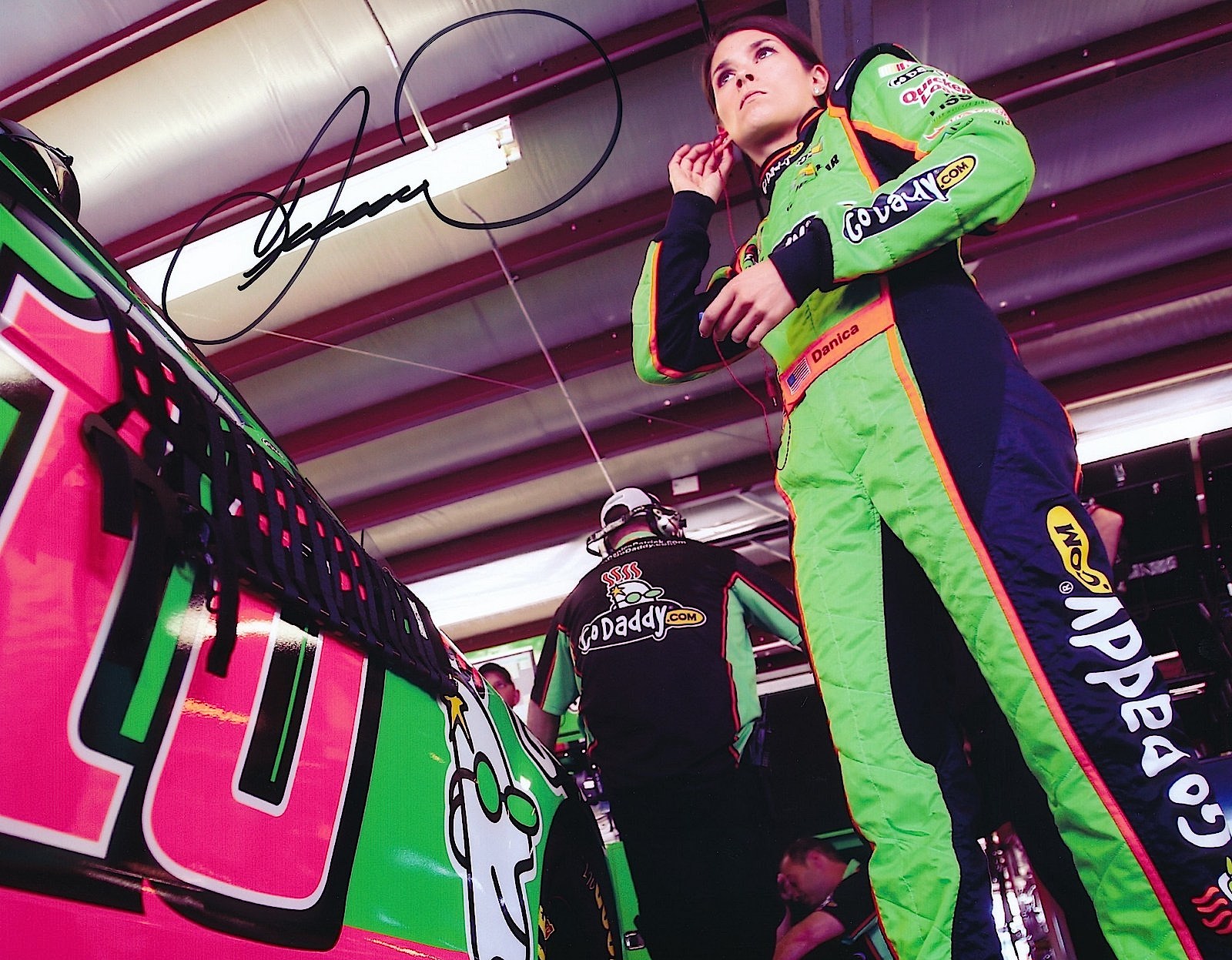 Danica Patrick Signed NASCAR GoDaddy.com 8x10 Photo (PA LOA) at PristineAuction.com Danica Patrick Signed NASCAR GoDaddy.com 8x10 Photo (PA LOA) at PristineAuction.com