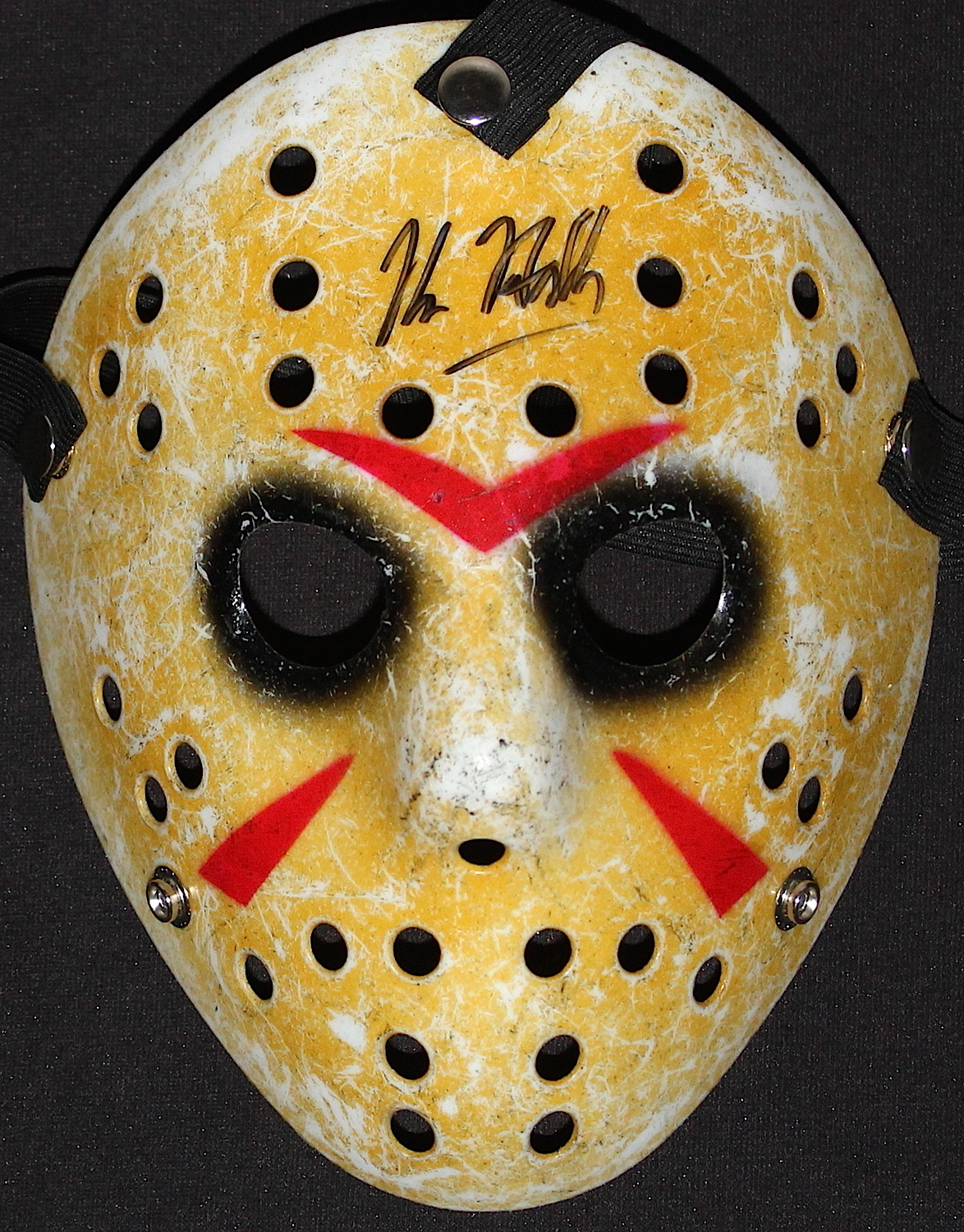 Kane Hodder Signed Jason "Friday the 13th" Hockey Mask (Hodder COA) at PristineAuction.com Kane Hodder Signed Jason "Friday the 13th" Hockey Mask (Hodder COA) at PristineAuction.com