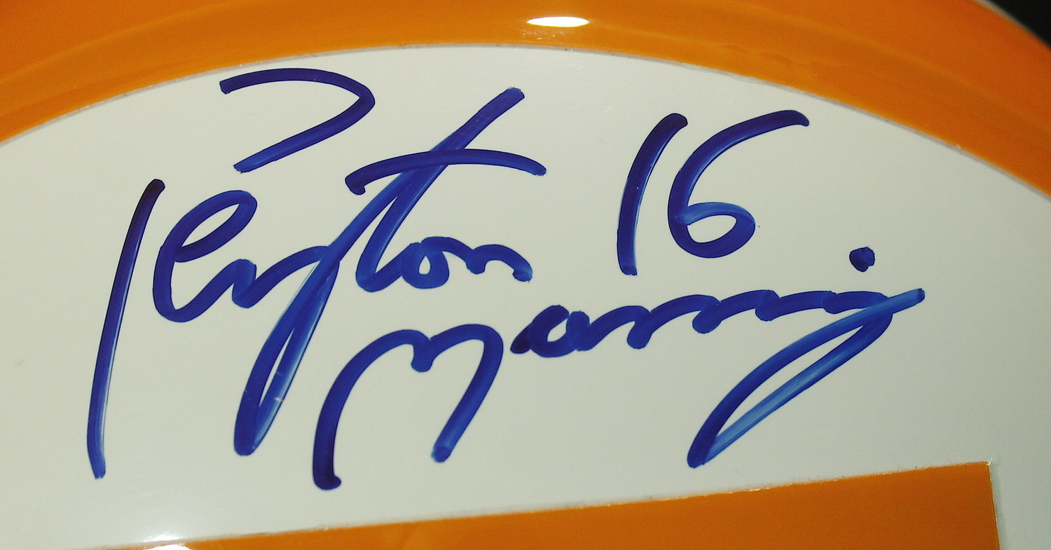 Peyton Manning Signed Tennessee Full-Size Authentic Pro Line Helmet (JSA ALOA) at PristineAuction.com Peyton Manning Signed Tennessee Full-Size Authentic Pro Line Helmet (JSA ALOA) at PristineAuction.com