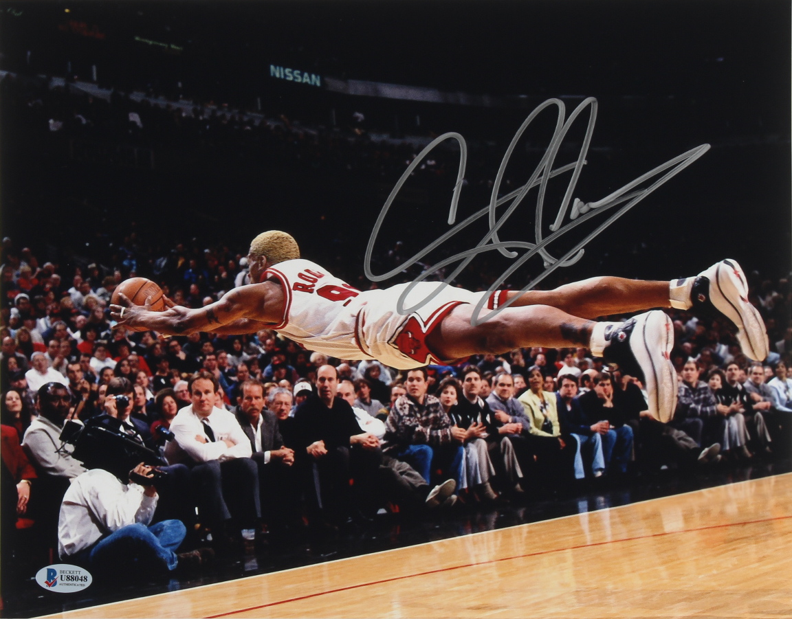 Dennis Rodman Signed Bulls 11x14 Photo (Beckett COA) at PristineAuction.com Dennis Rodman Signed Bulls 11x14 Photo (Beckett COA) at PristineAuction.com