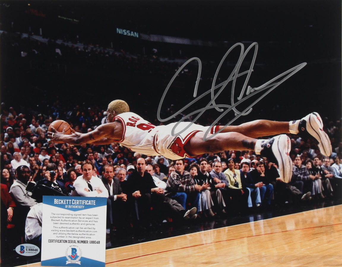 Dennis Rodman Signed Bulls 11x14 Photo (Beckett COA) at PristineAuction.com Dennis Rodman Signed Bulls 11x14 Photo (Beckett COA) at PristineAuction.com