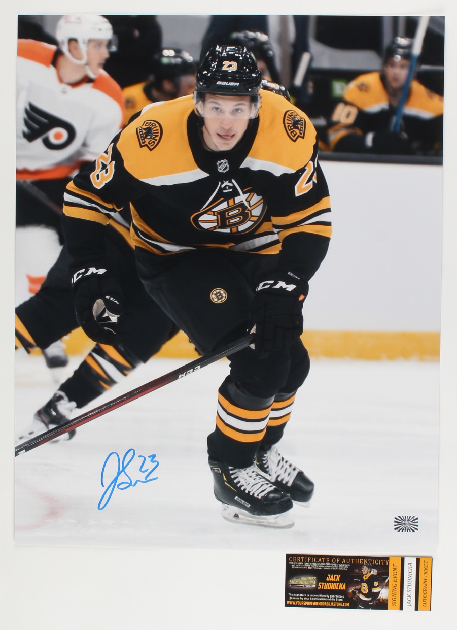 Jack Studnicka Signed Bruins 16x20 Photo (YSMS COA) at PristineAuction.com Jack Studnicka Signed Bruins 16x20 Photo (YSMS COA) at PristineAuction.com