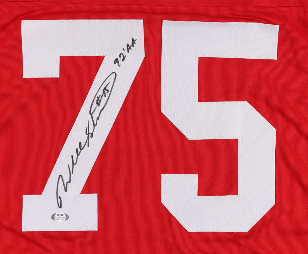 Will Shields Signed Jersey Inscribed "92'AA" (PSA COA) at PristineAuction.com Will Shields Signed Jersey Inscribed "92'AA" (PSA COA) at PristineAuction.com