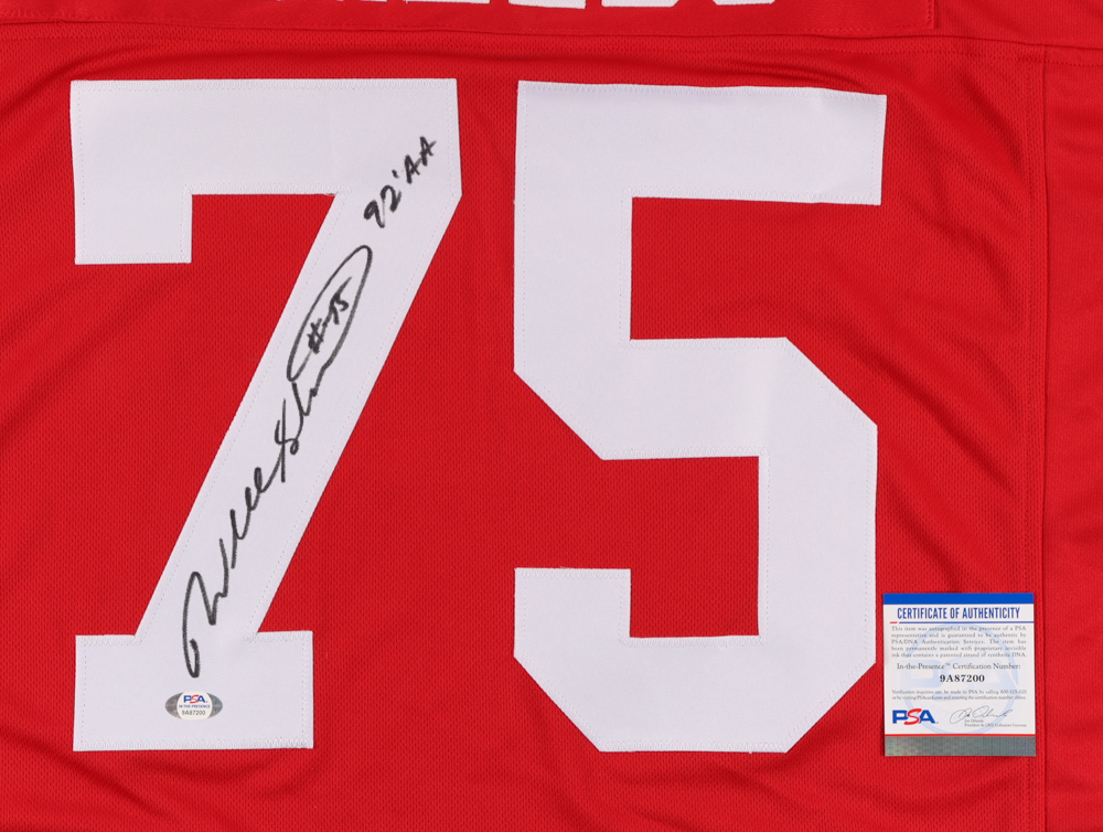 Will Shields Signed Jersey Inscribed "92'AA" (PSA COA) at PristineAuction.com Will Shields Signed Jersey Inscribed "92'AA" (PSA COA) at PristineAuction.com
