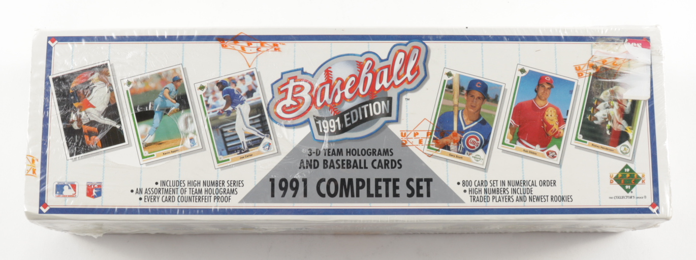1991 Upper Deck Baseball Card Box Complete Set with (800) Baseball Cards at PristineAuction.com 1991 Upper Deck Baseball Card Box Complete Set with (800) Baseball Cards at PristineAuction.com