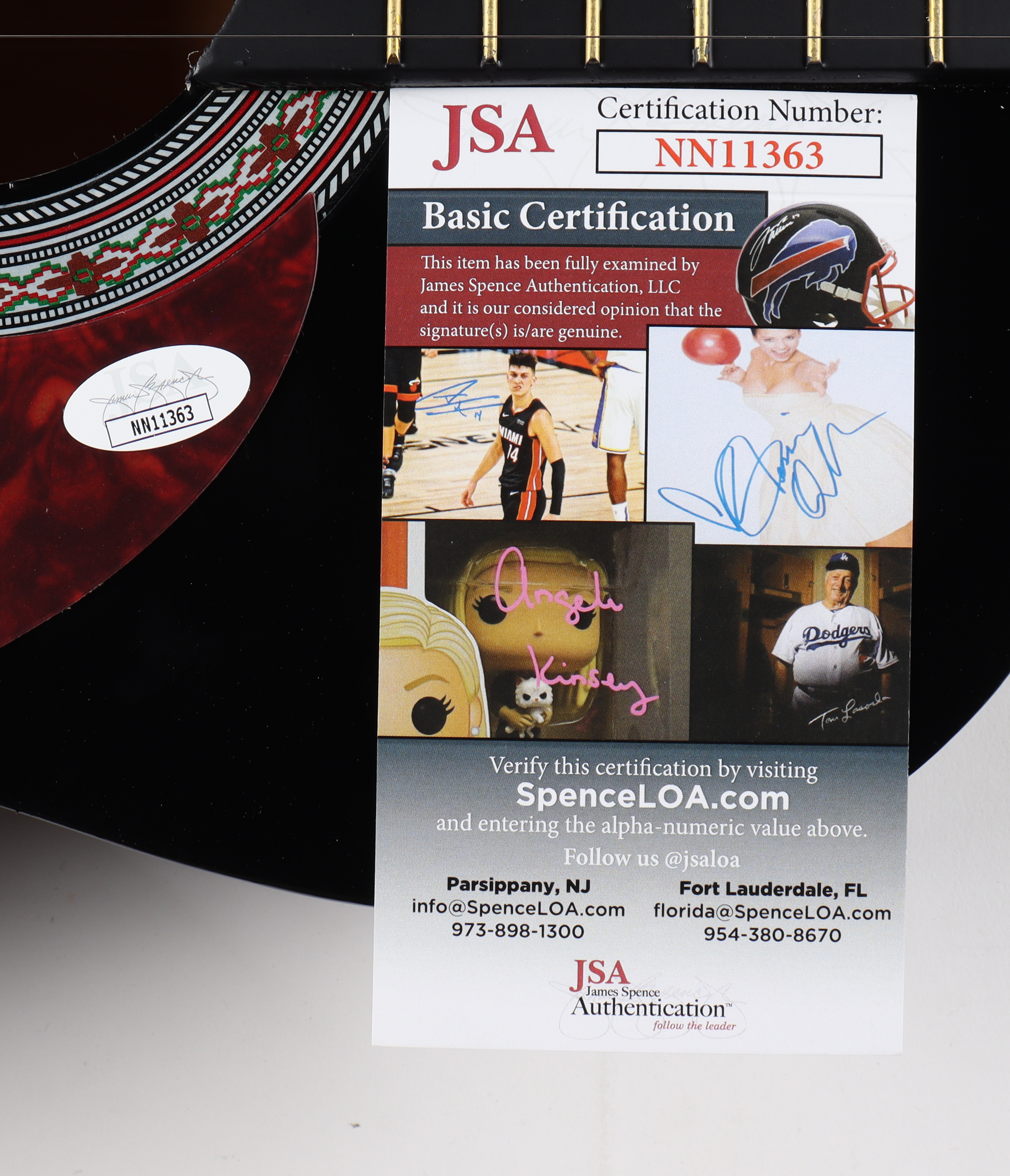 Lisa Loeb Signed 38" Acoustic Guitar (JSA) (See Description) at PristineAuction.com Lisa Loeb Signed 38" Acoustic Guitar (JSA) (See Description) at PristineAuction.com