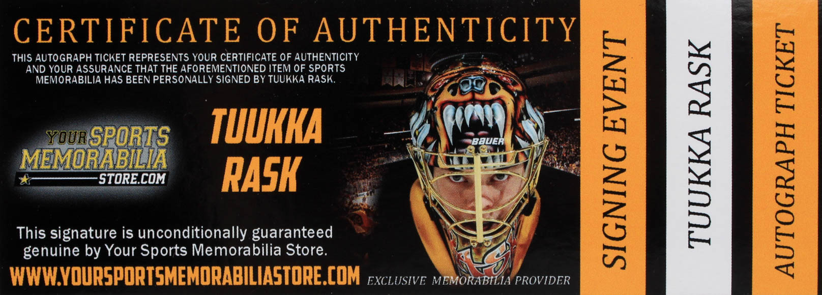 Tuukka Rask Signed Louisville TPS Game-Used Hockey Stick (YSMS COA & Rask Hologram) (See Description) at PristineAuction.com Tuukka Rask Signed Louisville TPS Game-Used Hockey Stick (YSMS COA & Rask Hologram) (See Description) at PristineAuction.com