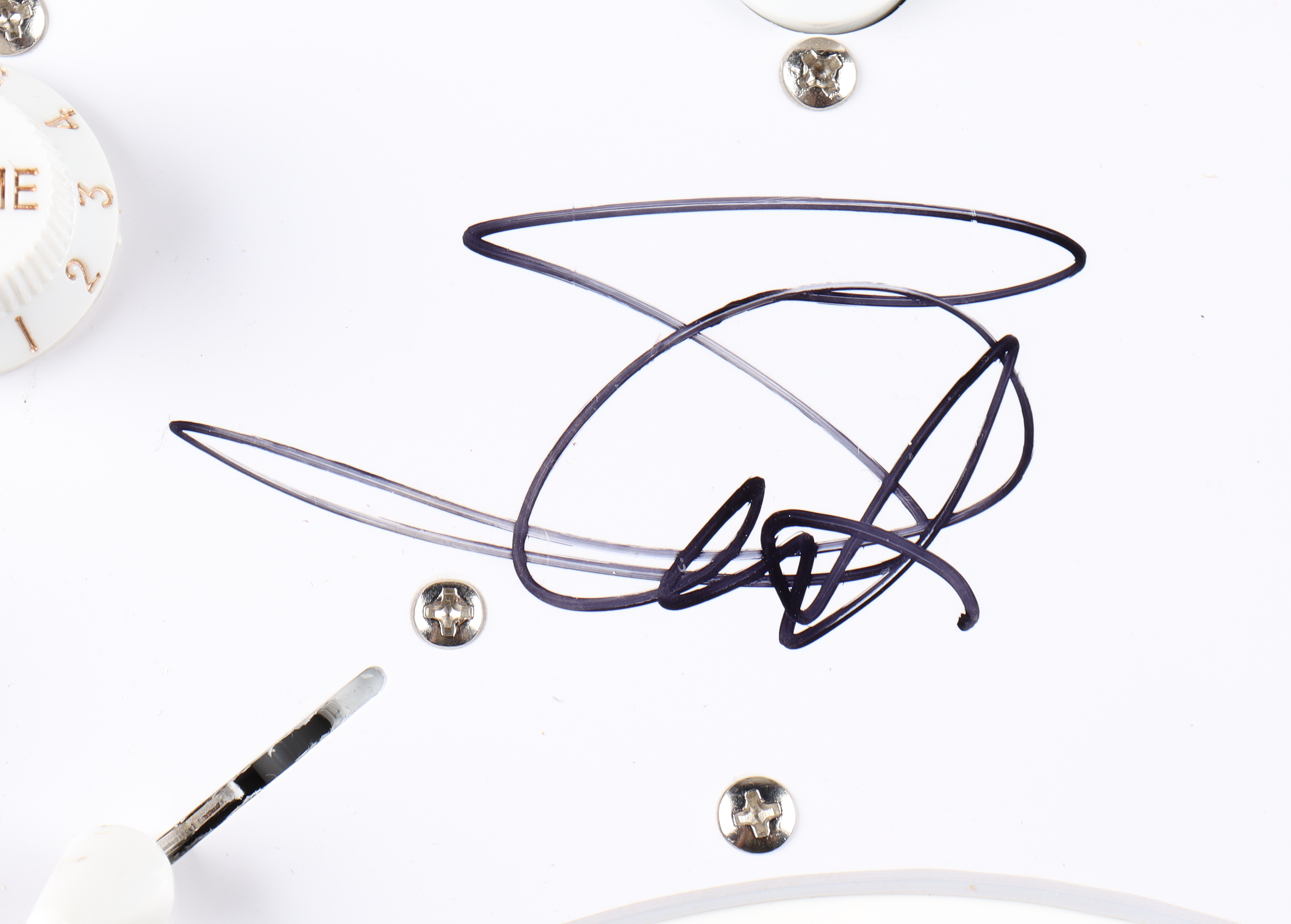 Steve Harris Signed 39" Electric Guitar (AutographCOA Hologram) at PristineAuction.com Steve Harris Signed 39" Electric Guitar (AutographCOA Hologram) at PristineAuction.com