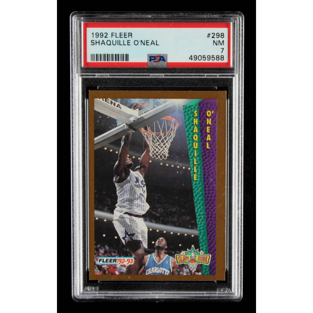 Shaquille O'Neal 1992-93 Fleer #298 SD RC (PSA 7) | Pristine Auction
