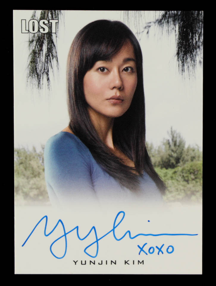 Yunjin Kim Signed 2010 Lost Archives Autographs #24 VL Inscribed "XOXO" (JSA COA) at PristineAuction.com Yunjin Kim Signed 2010 Lost Archives Autographs #24 VL Inscribed "XOXO" (JSA COA) at PristineAuction.com