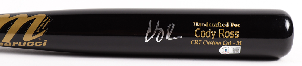 Cody Ross Signed Marucci Bone Rubbed Player Model CR7 Baseball Bat (Beckett Hologram) at PristineAuction.com Cody Ross Signed Marucci Bone Rubbed Player Model CR7 Baseball Bat (Beckett Hologram) at PristineAuction.com