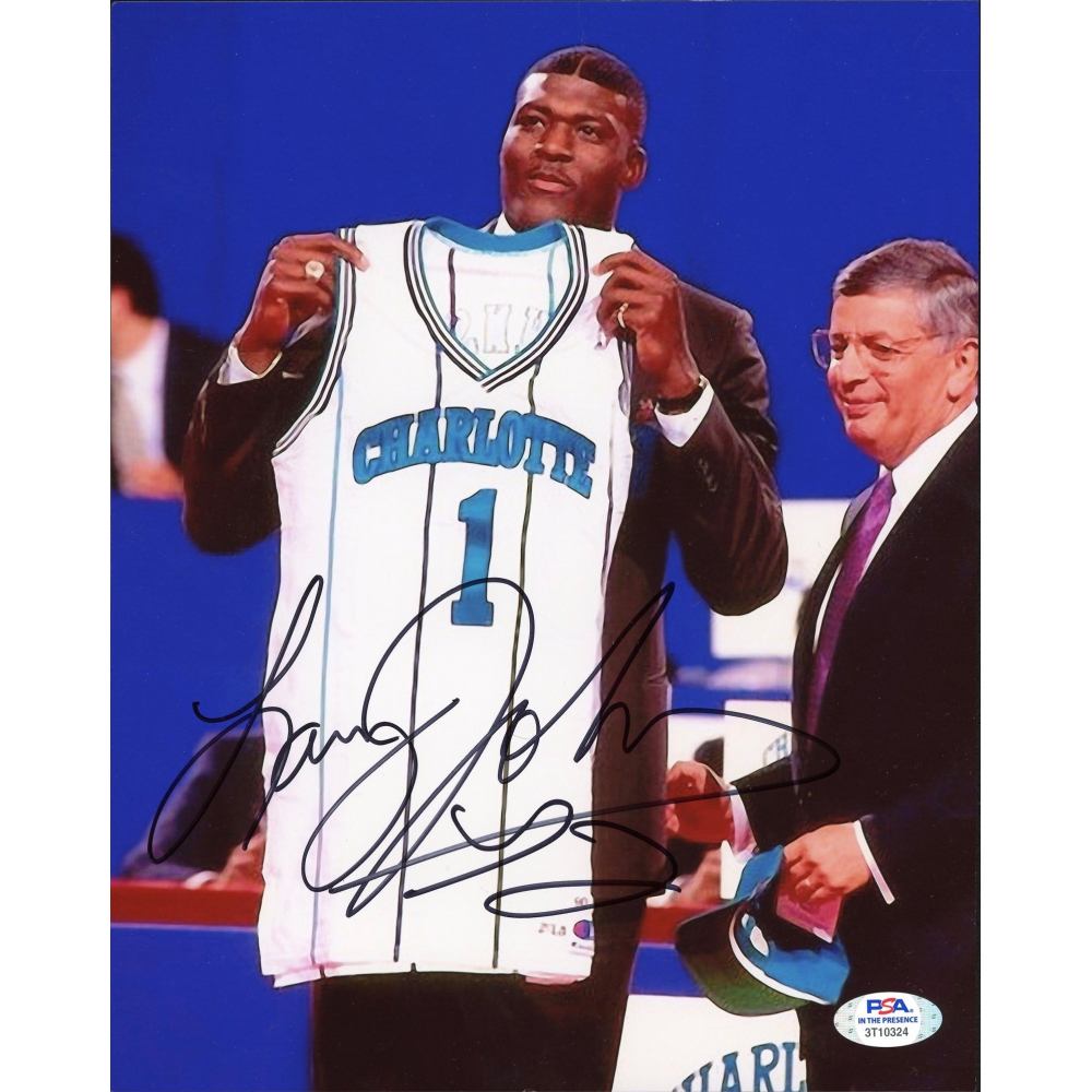Larry Johnson Signed 8x10 Photo (PSA COA) Pristine Auction