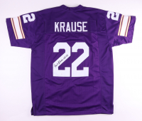 Paul Krause Signed Jersey Inscribed "HOF 98" (JSA) at PristineAuction.com