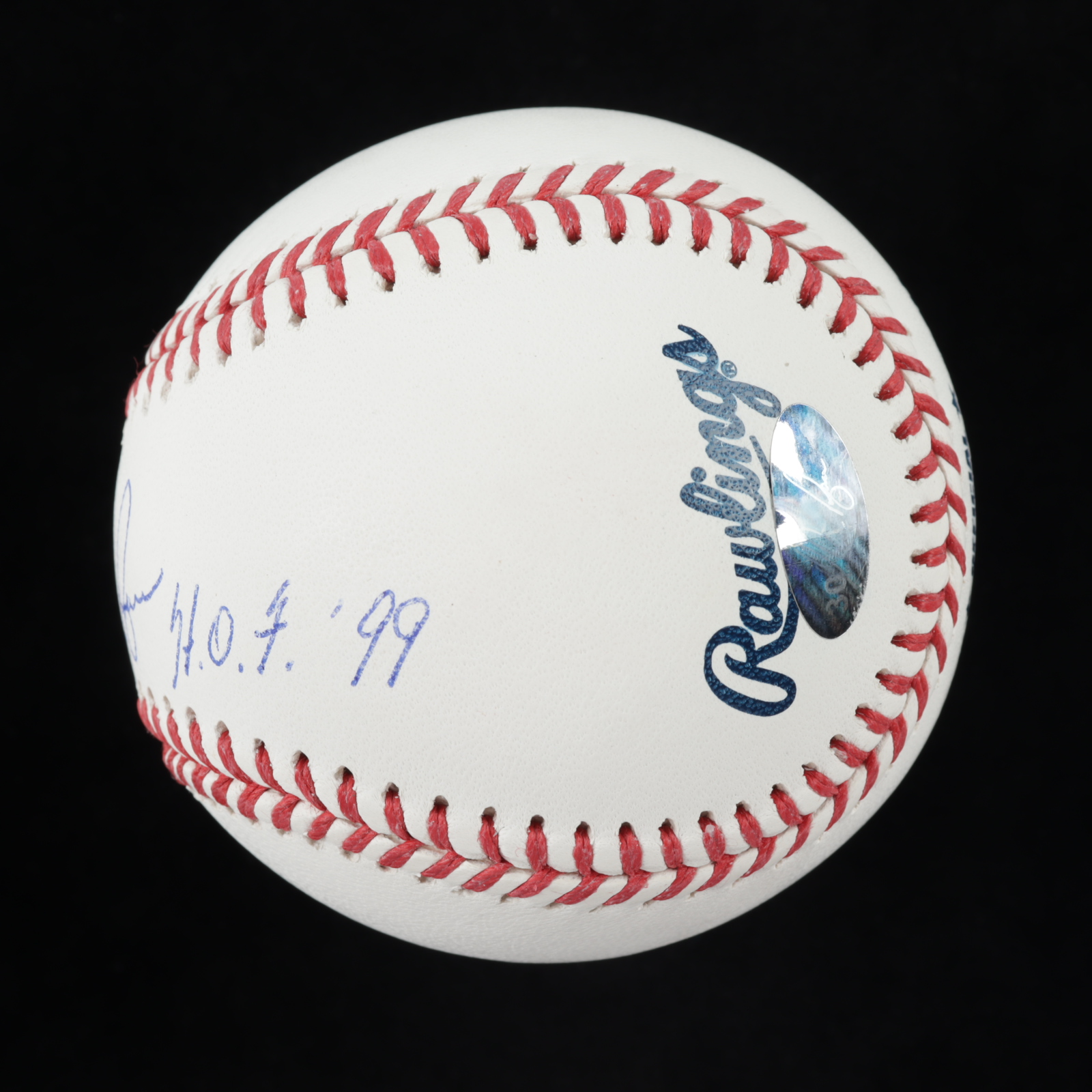 Nolan Ryan Signed OML Baseball Inscribed "H.O.F. '99" (Beckett COA, Ryan Hologram & AIV Hologram) at PristineAuction.com Nolan Ryan Signed OML Baseball Inscribed "H.O.F. '99" (Beckett COA, Ryan Hologram & AIV Hologram) at PristineAuction.com