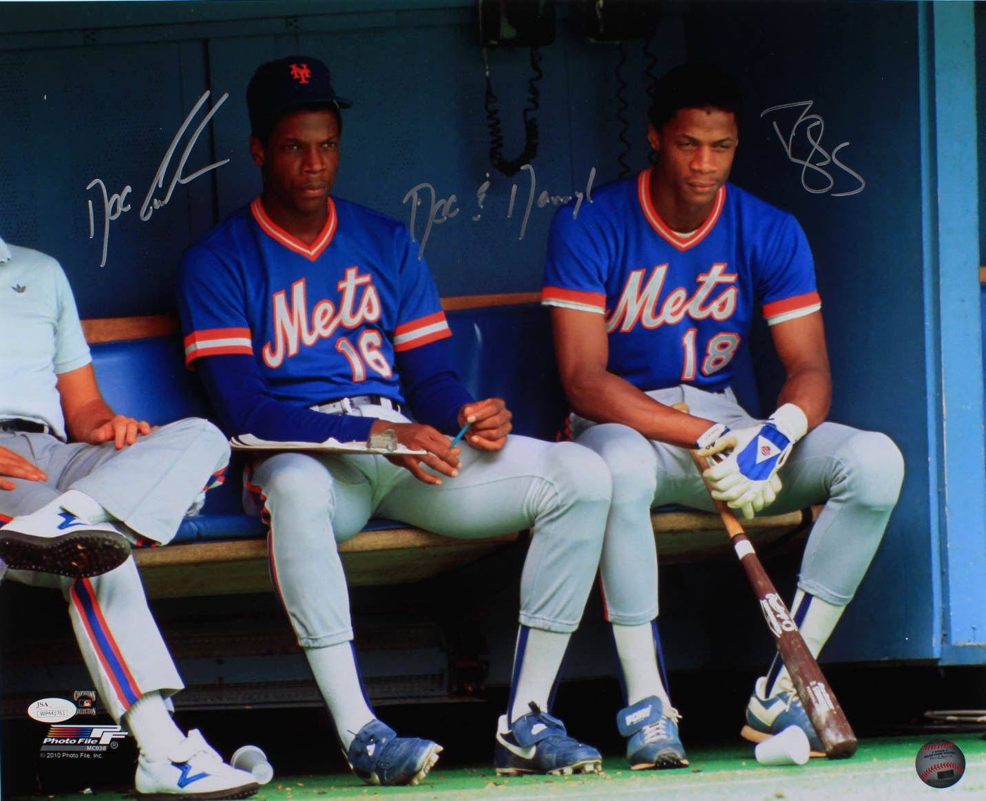 Dwight "Doc" Gooden & Darryl Strawberry Signed Mets 16x20 Photo Inscribed "Doc & Darryl" (JSA COA) at PristineAuction.com Dwight "Doc" Gooden & Darryl Strawberry Signed Mets 16x20 Photo Inscribed "Doc & Darryl" (JSA COA) at PristineAuction.com