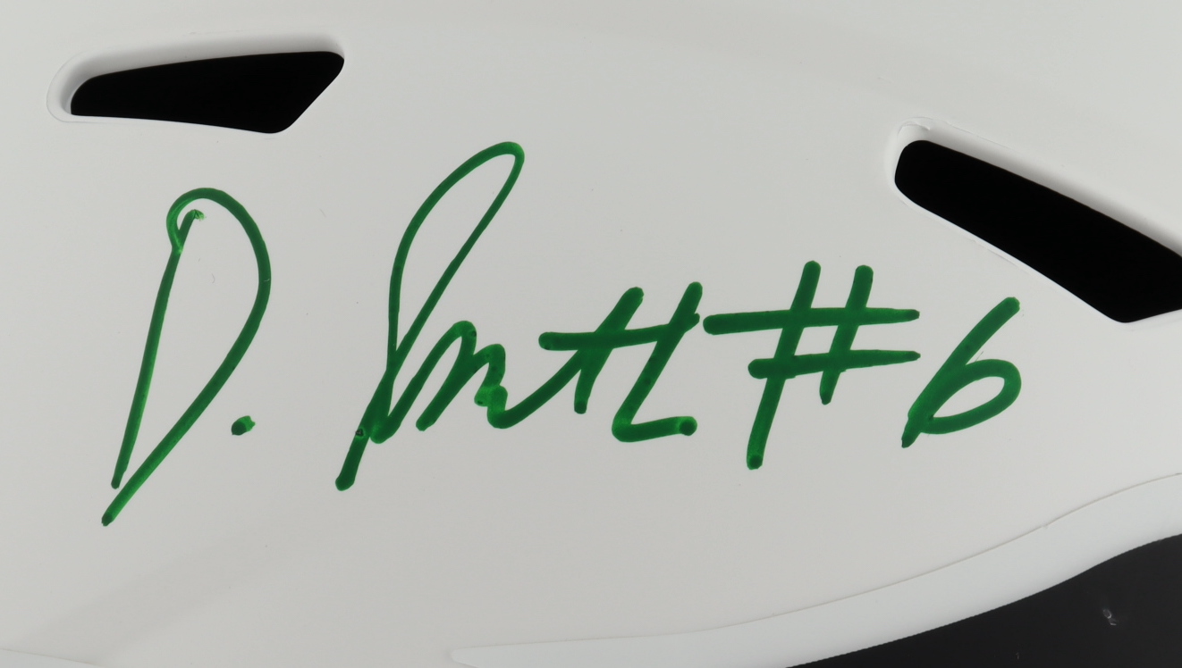 DeVonta Smith Signed Eagles Full-Size Lunar Eclipse Alternate Speed Helmet (Beckett Hologram) at PristineAuction.com DeVonta Smith Signed Eagles Full-Size Lunar Eclipse Alternate Speed Helmet (Beckett Hologram) at PristineAuction.com