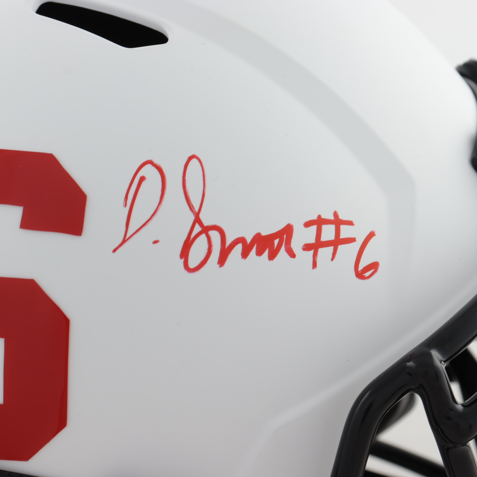 DeVonta Smith Signed Alabama Crimson Tide Full-Size Lunar Eclipse Alternate Speed Helmet (Beckett Hologram) at PristineAuction.com DeVonta Smith Signed Alabama Crimson Tide Full-Size Lunar Eclipse Alternate Speed Helmet (Beckett Hologram) at PristineAuction.com