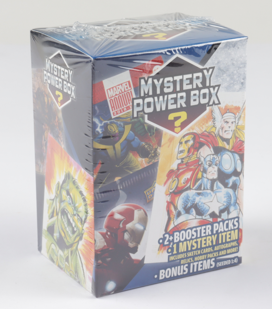 2020 Upper Deck Marvel Mystery Power Box with (2) Booster Packs at PristineAuction.com 2020 Upper Deck Marvel Mystery Power Box with (2) Booster Packs at PristineAuction.com