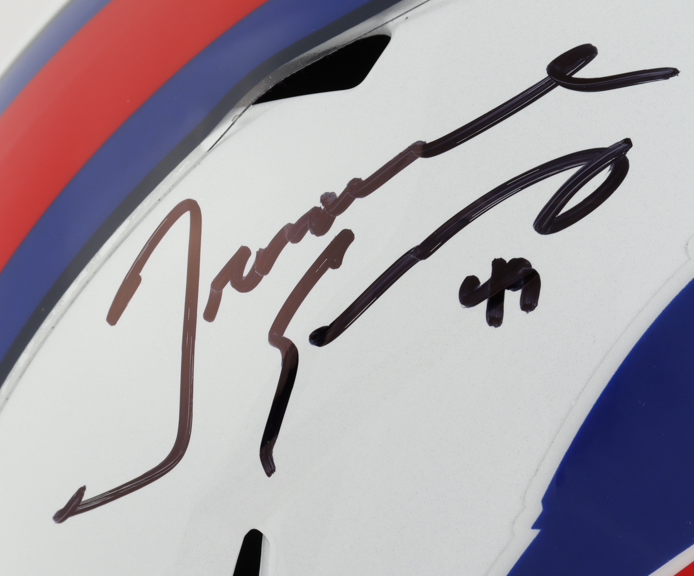 Tremaine Edmunds Signed Bills Full-Size Speed Helmet (Beckett COA) at PristineAuction.com Tremaine Edmunds Signed Bills Full-Size Speed Helmet (Beckett COA) at PristineAuction.com