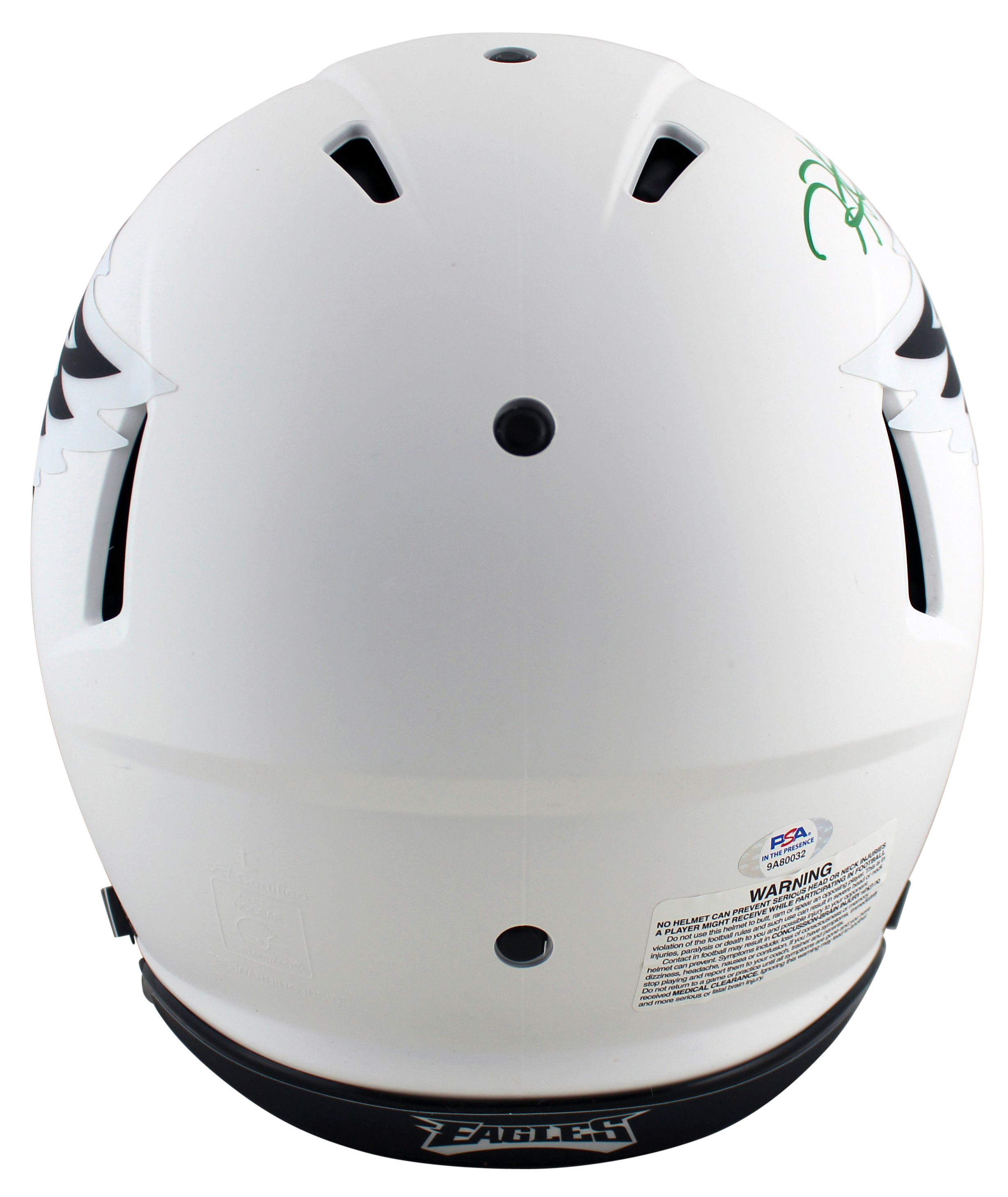 Jalen Hurts Signed Eagles Full-Size Lunar Eclipse Alternate Authentic On-Field Speed Helmet Inscribed "Fly Eagles Fly" (PSA COA) at PristineAuction.com Jalen Hurts Signed Eagles Full-Size Lunar Eclipse Alternate Authentic On-Field Speed Helmet Inscribed "Fly Eagles Fly" (PSA COA) at PristineAuction.com