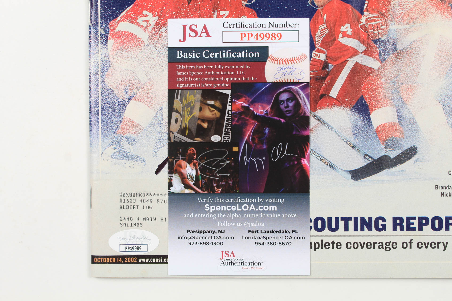 Brett Hull Signed 2002 Sports Illustrated Magazine (JSA COA) (See Description) at PristineAuction.com Brett Hull Signed 2002 Sports Illustrated Magazine (JSA COA) (See Description) at PristineAuction.com