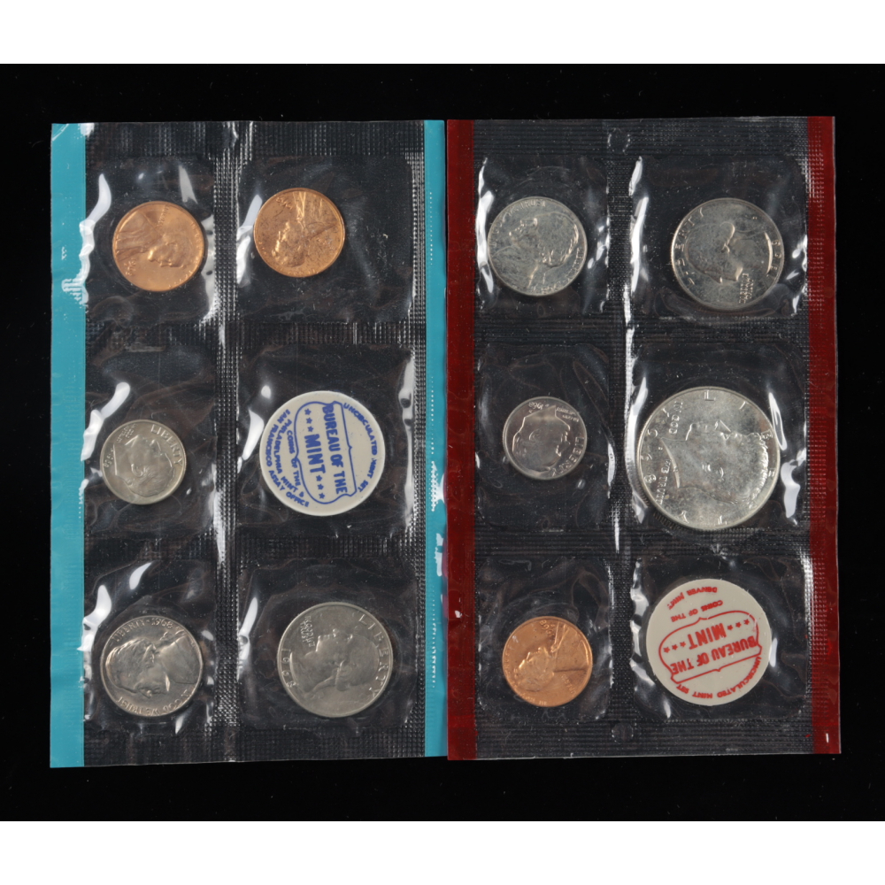 1968 U.S. Mint Uncirculated Coin Set with (10) Coins | Pristine Auction